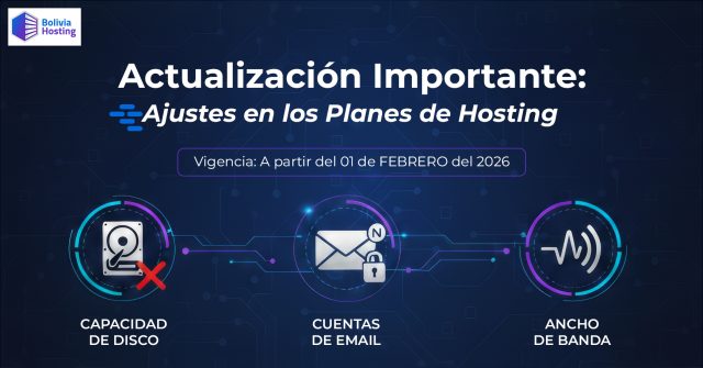 Actualización importante: Ajustes en las características de nuestros planes de hosting